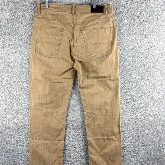 Rover & Lakes Performance Pants Mens 34 Tan Stretch Business Casual Outdoor Camp - Picture 7 of 16